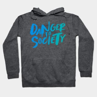 Danger to Society - blue Hoodie